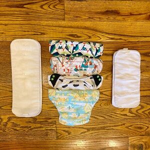 4/$50 or 8/$80 BumGenius Original 5.0 Cloth Diapers w/ inserts - Patterns Bundle